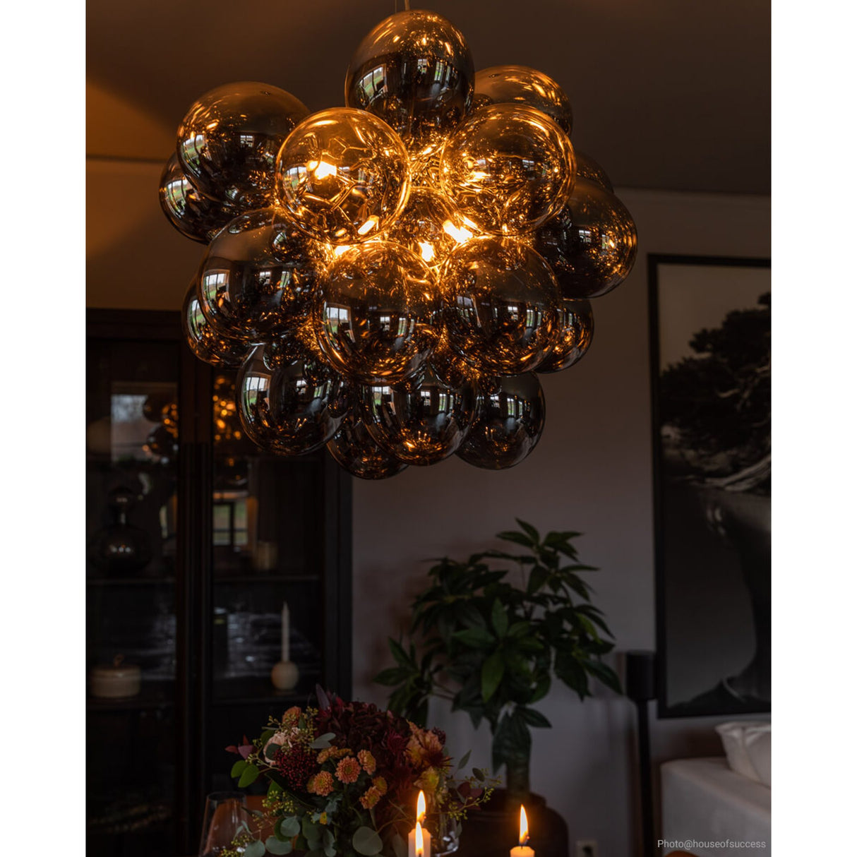 Gross Grande Taklampa Rökgrå