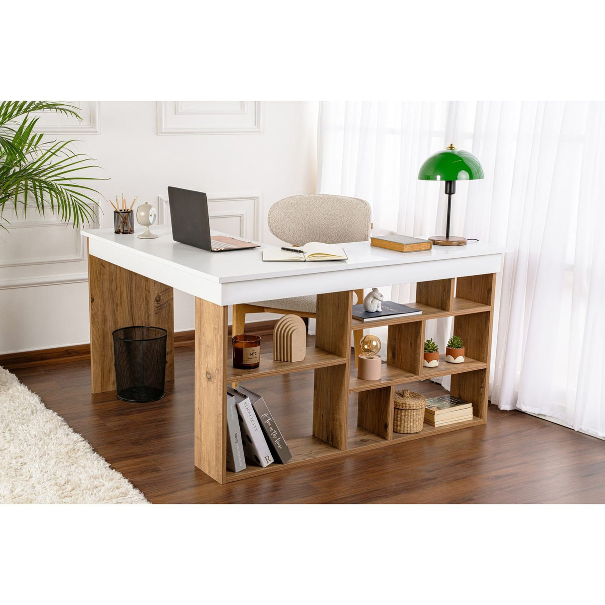 Ostia Skrivbord Vit Atlantic Pine