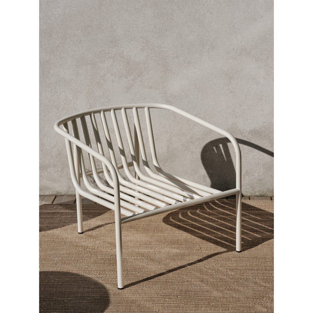 Bendt Utefåtölj Pearl White/Teddy Beige