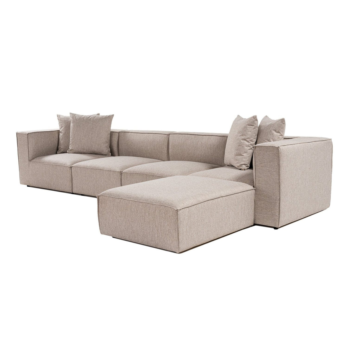 Sora (350 x 65 x 190 cm) Hörnsoffa Sandbeige