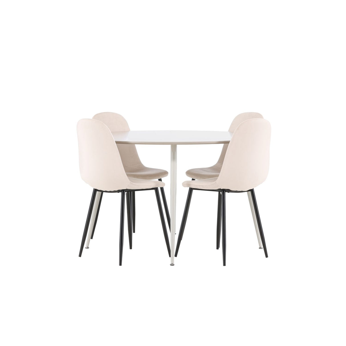 Plaza, Polar Rund matgrupp Beige,Svart, Beige, ⌀120