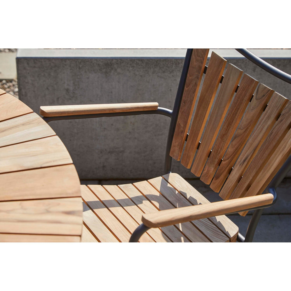 Ellen Trädgårdsstol i Teak och Aluminium Antracit
