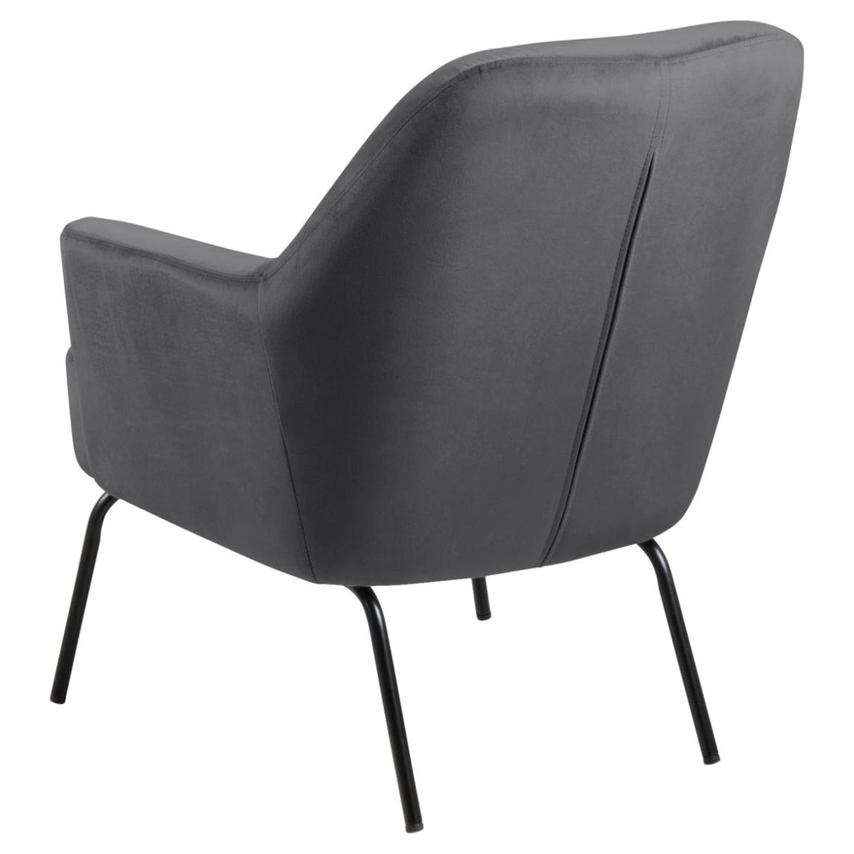 Mischa Loungefåtölj Vic tyg Mörkgrå