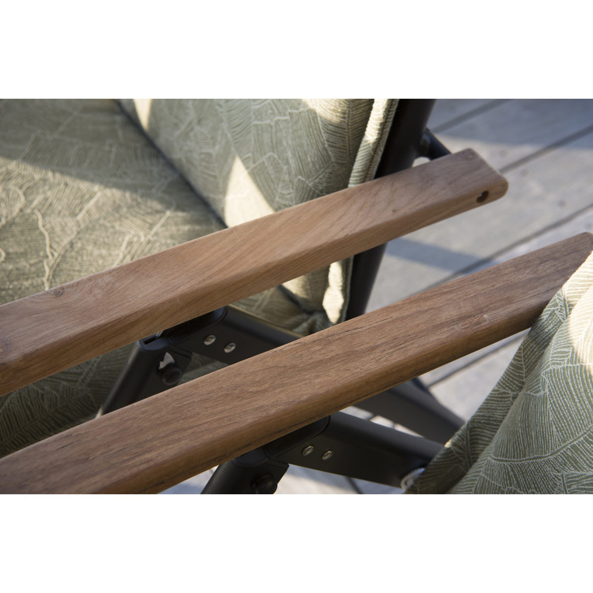 Nydala Positionsfåtölj Svart/Teak