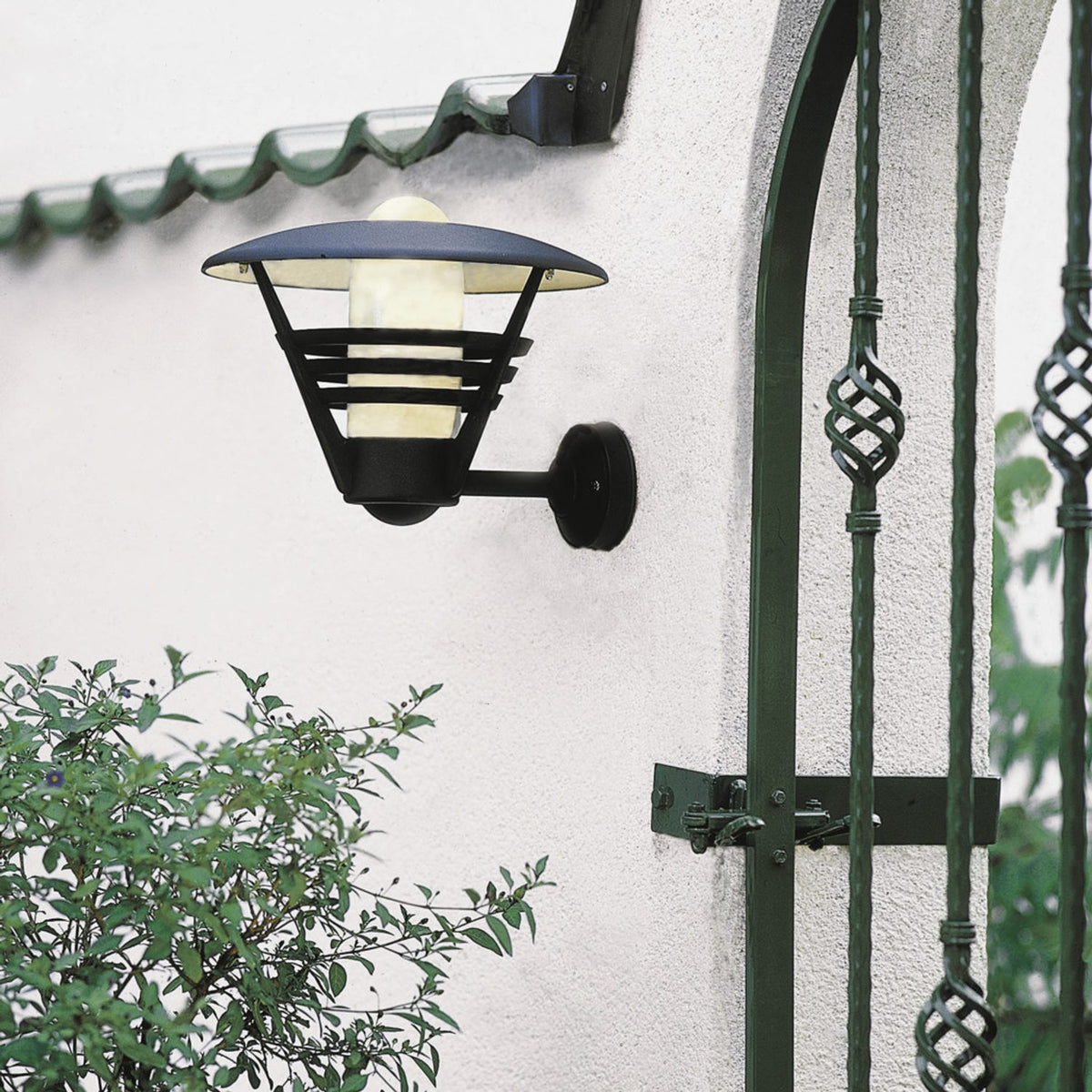 Gemini E27 Vägglampa Ute Mattsvart