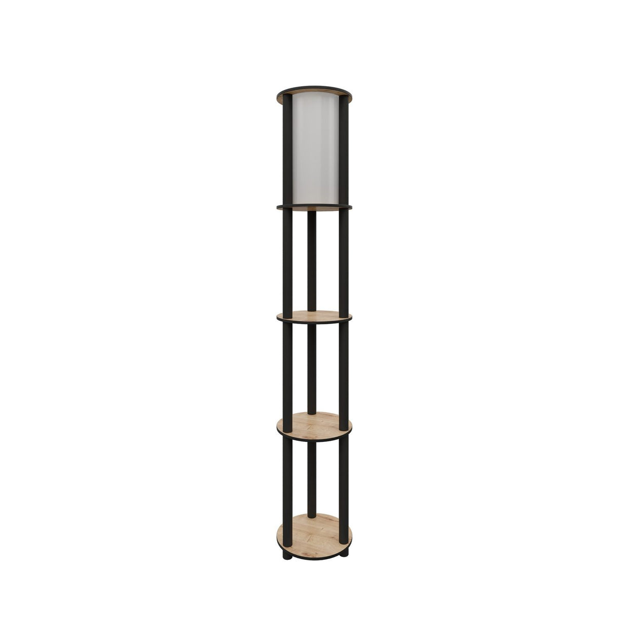 Tallinn Square V2 (H 150 cm) Valnöt Golvlampa
