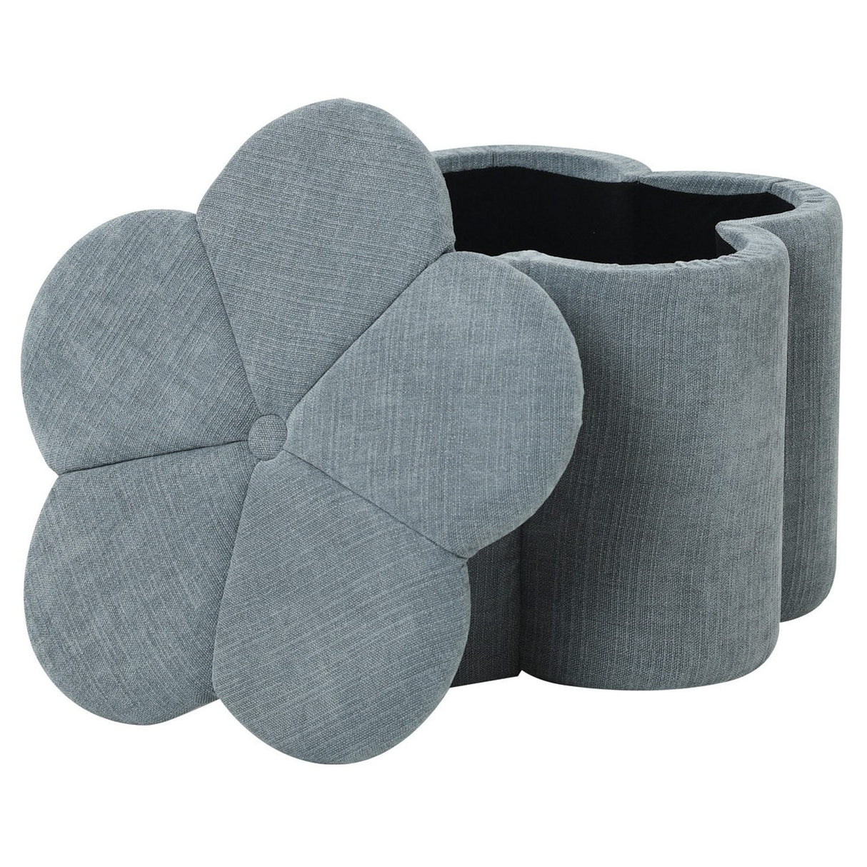 Bellis Sittpuff med Förvaring Ø60 cm Blå