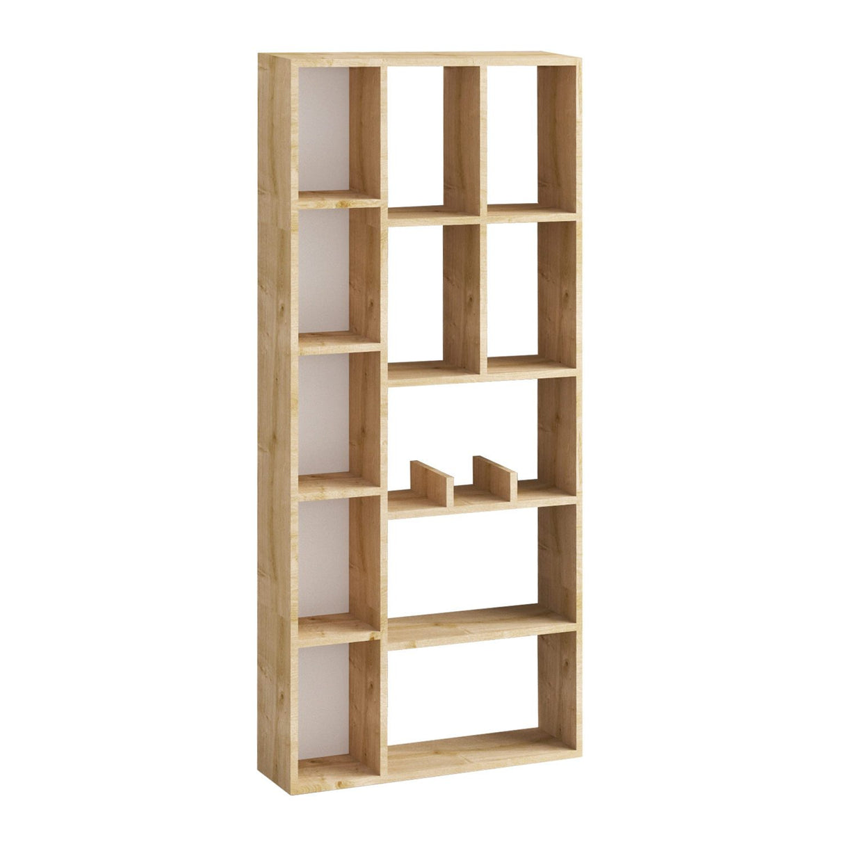 Tallinn (75 x 170 x 18 cm) Sapphire Oak Bokhylla