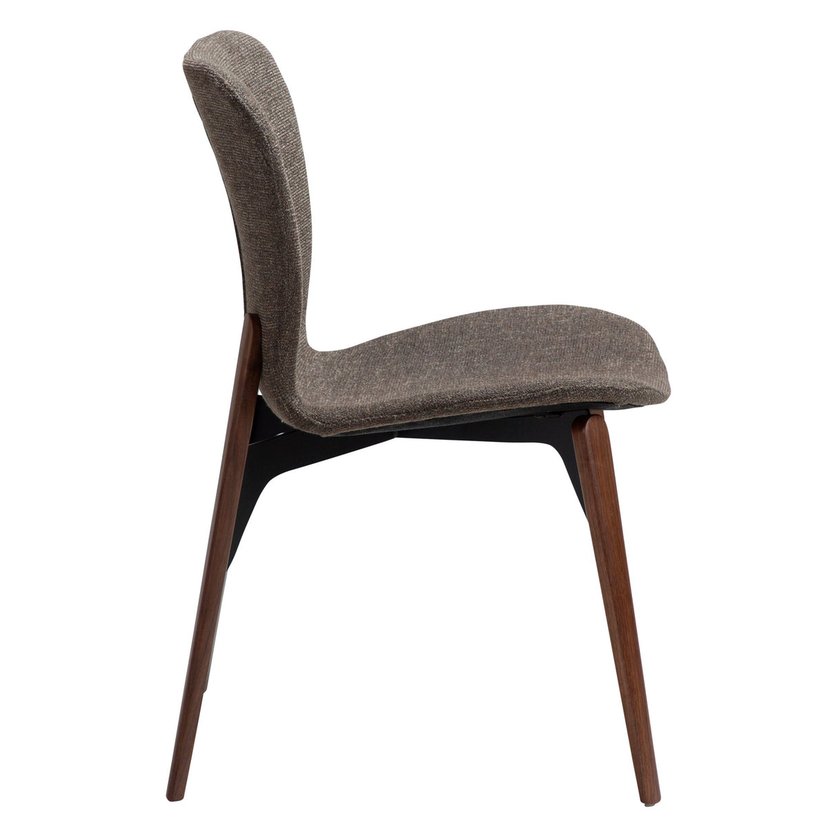 Paragon Stol Major Brown Bouclé, Walnut