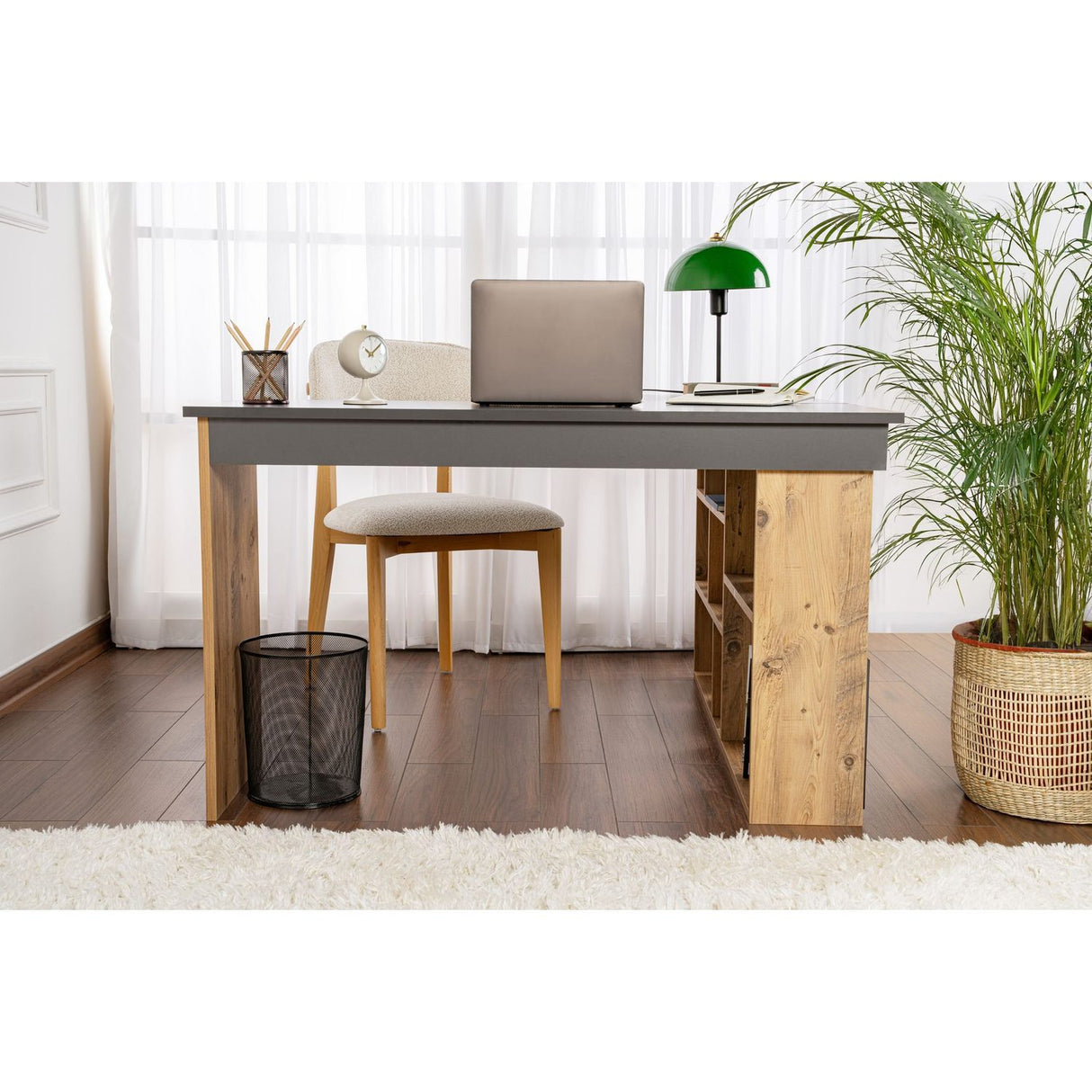 Ostia Skrivbord Antracit Atlantisk tall