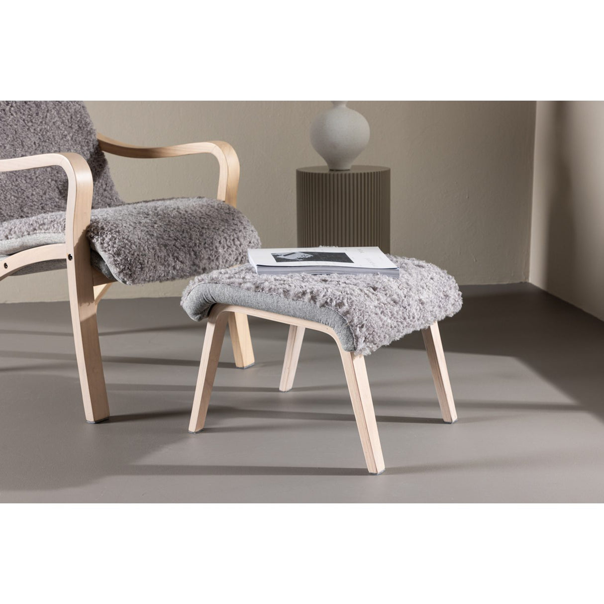 Fårö Loungestol Vitlaserad