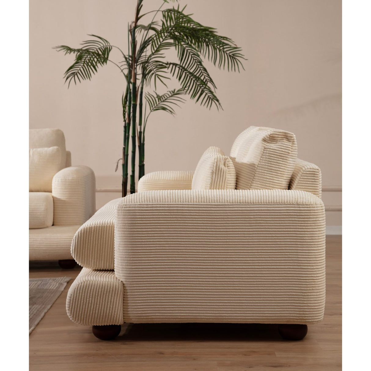 Faro (230 x 105 x 90 cm) Beige 3-sitssoffa