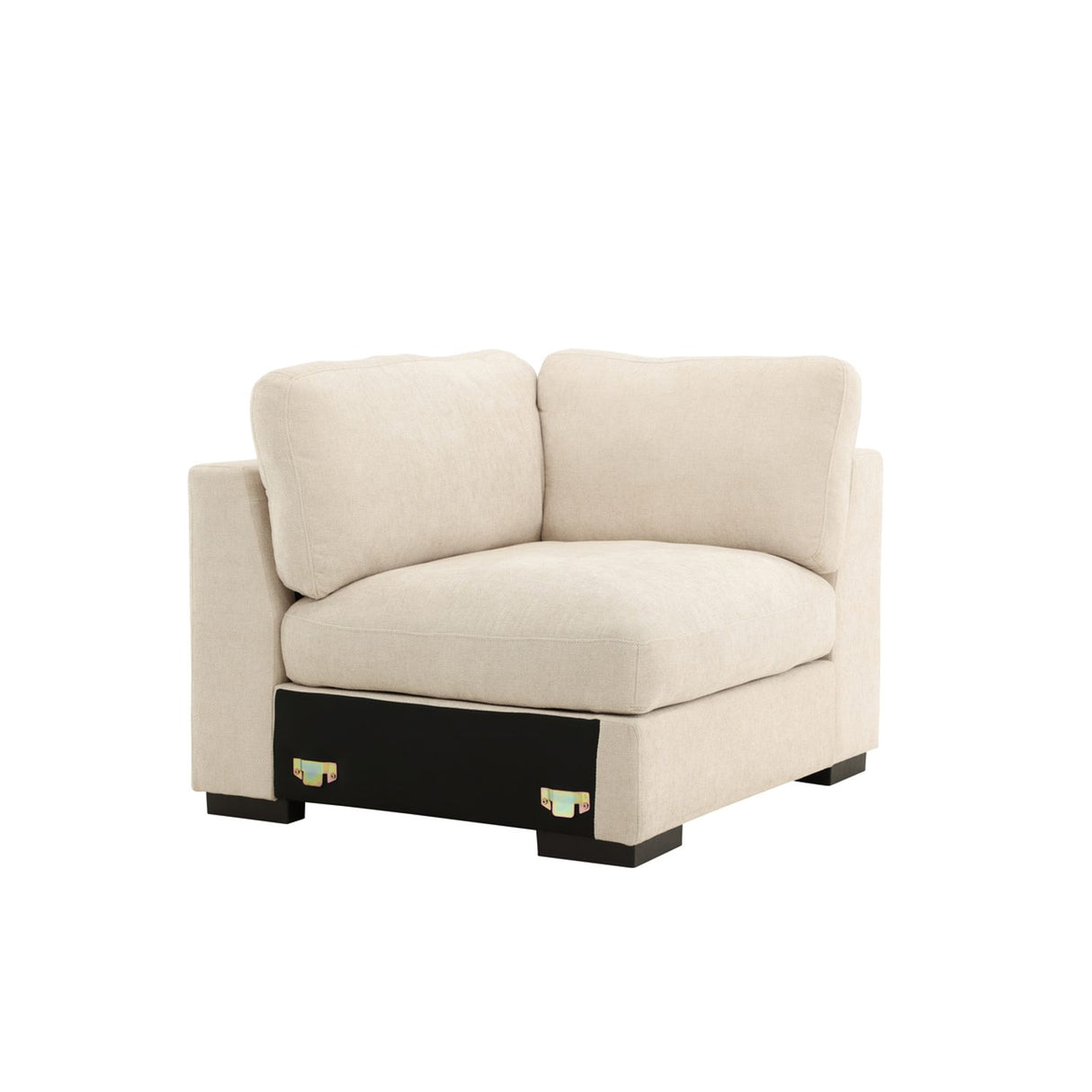 Salerno Hörnsoffa Beige, Höger Hörndel