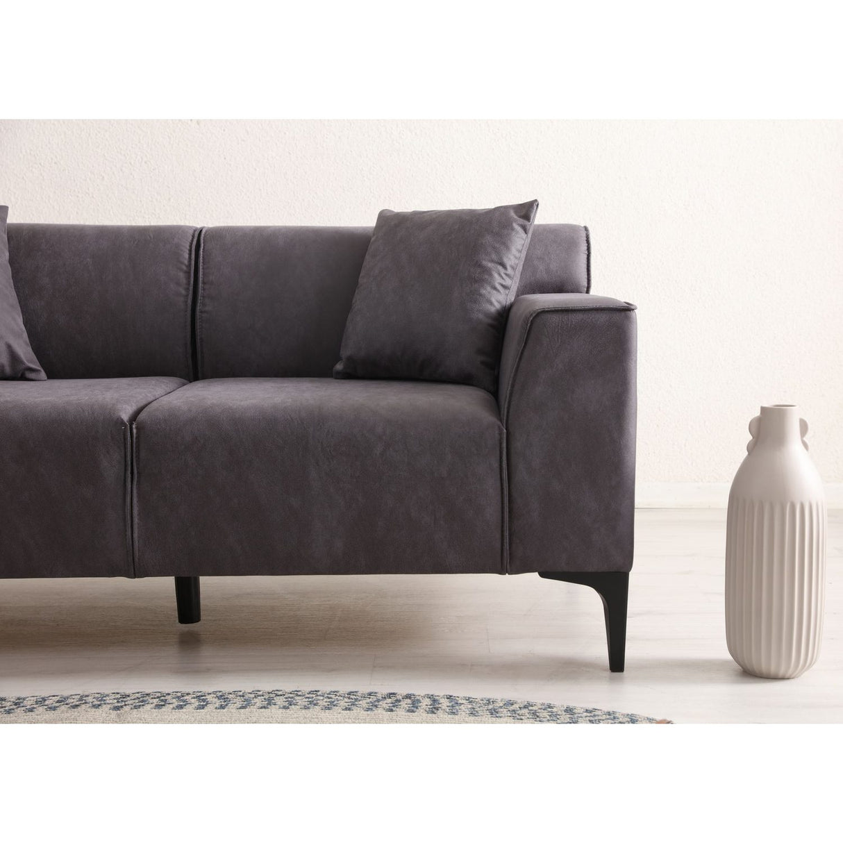 Piccolito 2-sits soffa Antracitgrå