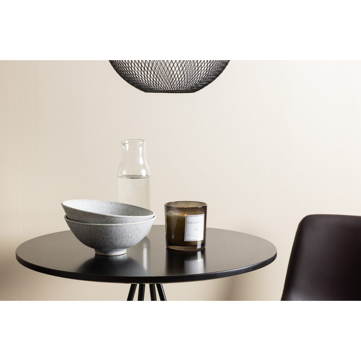 Bistro, Alexi Rund matgrupp Svart,Brun, Svart, ⌀60