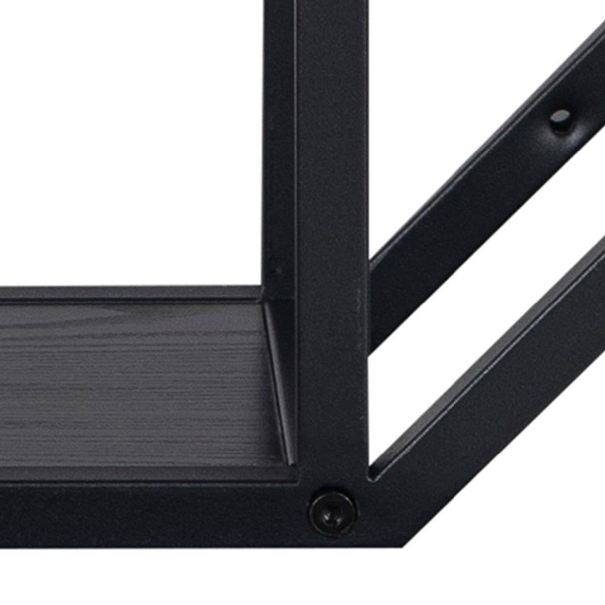 Notting Hill Vägghylla 77x77x20 cm Svart Ask