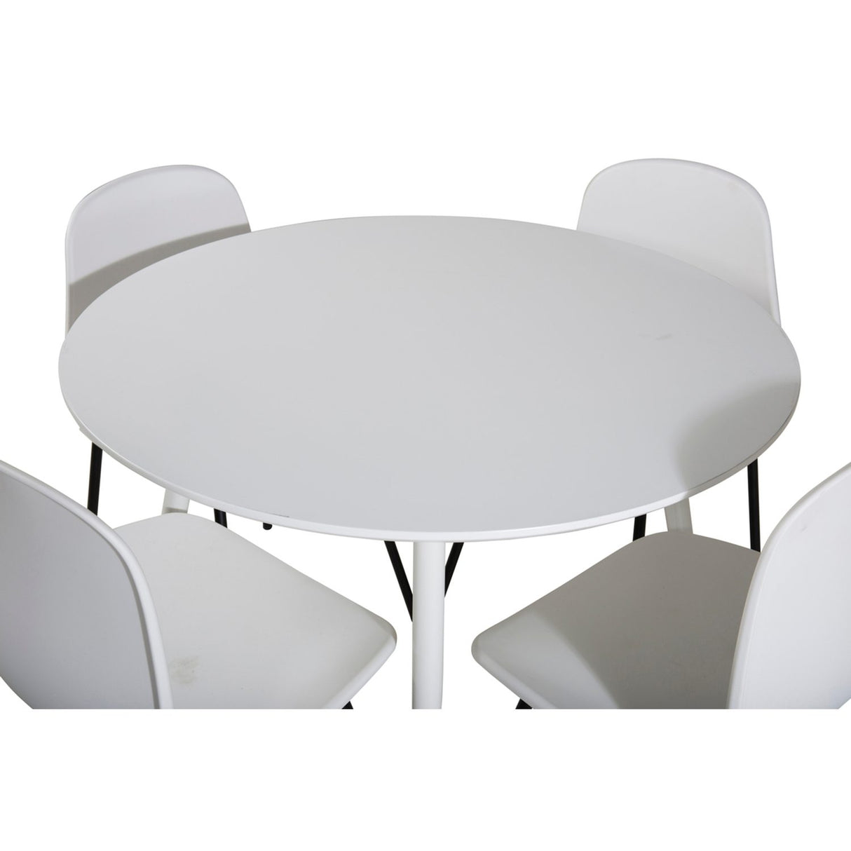 Plaza, Arctic Rund matgrupp Svart,Vitt, Vit, ⌀100
