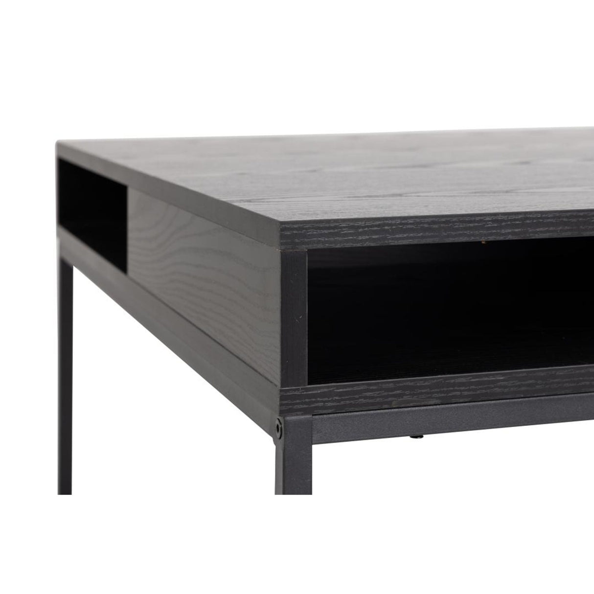 Willford Soffbord 80x80 cm Svart aska