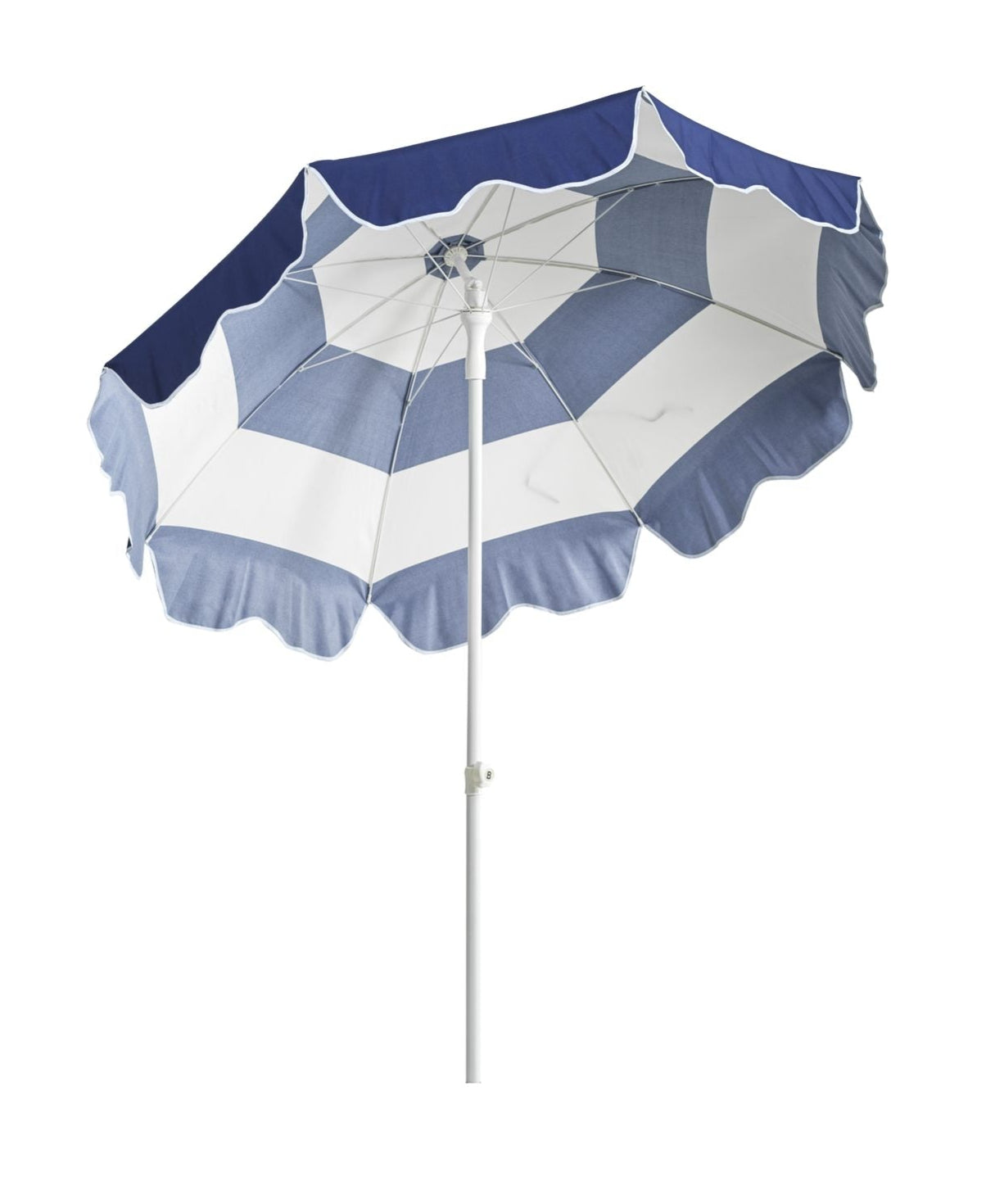 Follina Strandparasoll 180x203 cm Blå/Vit