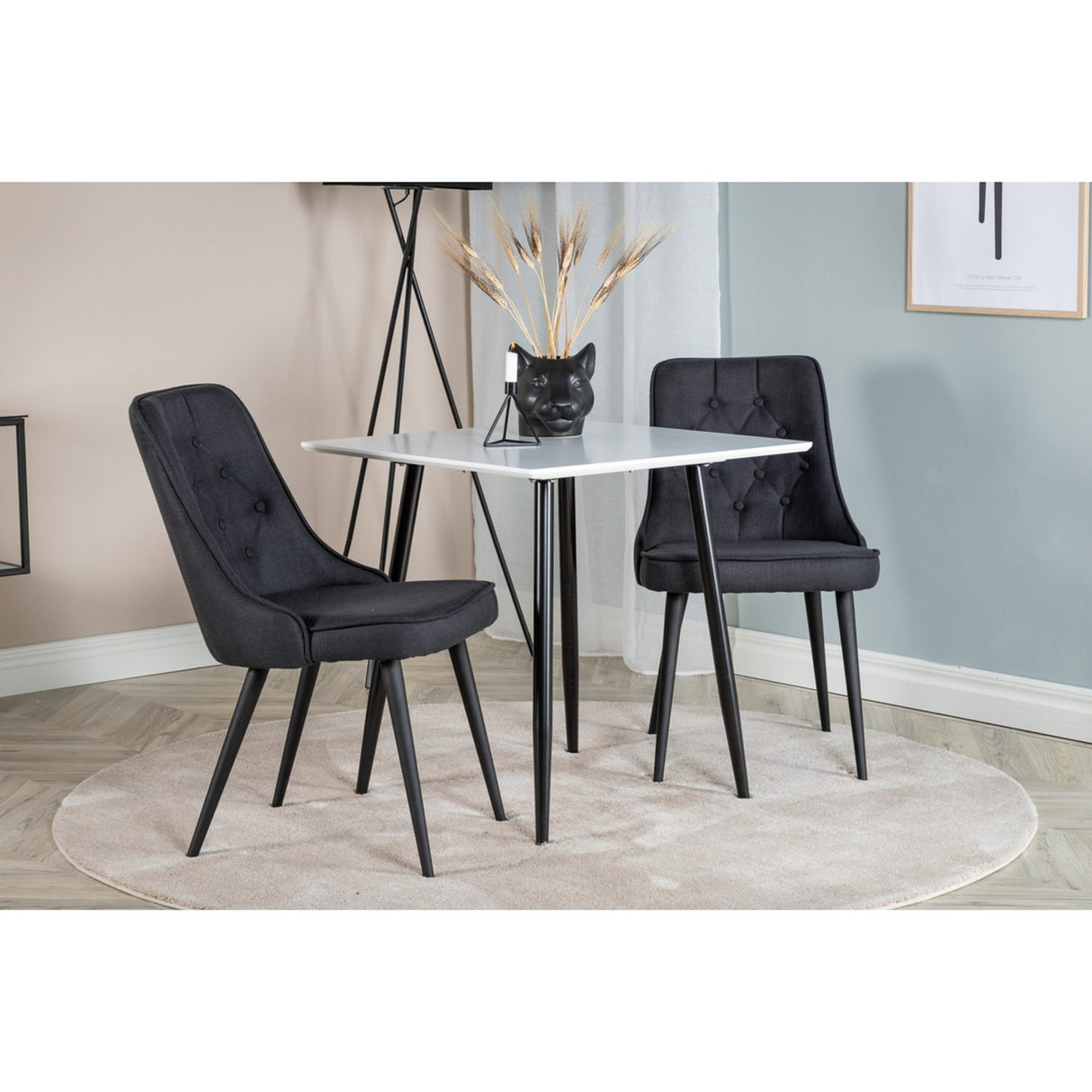 Velvet Deluxe Matstol Svart, Polyester