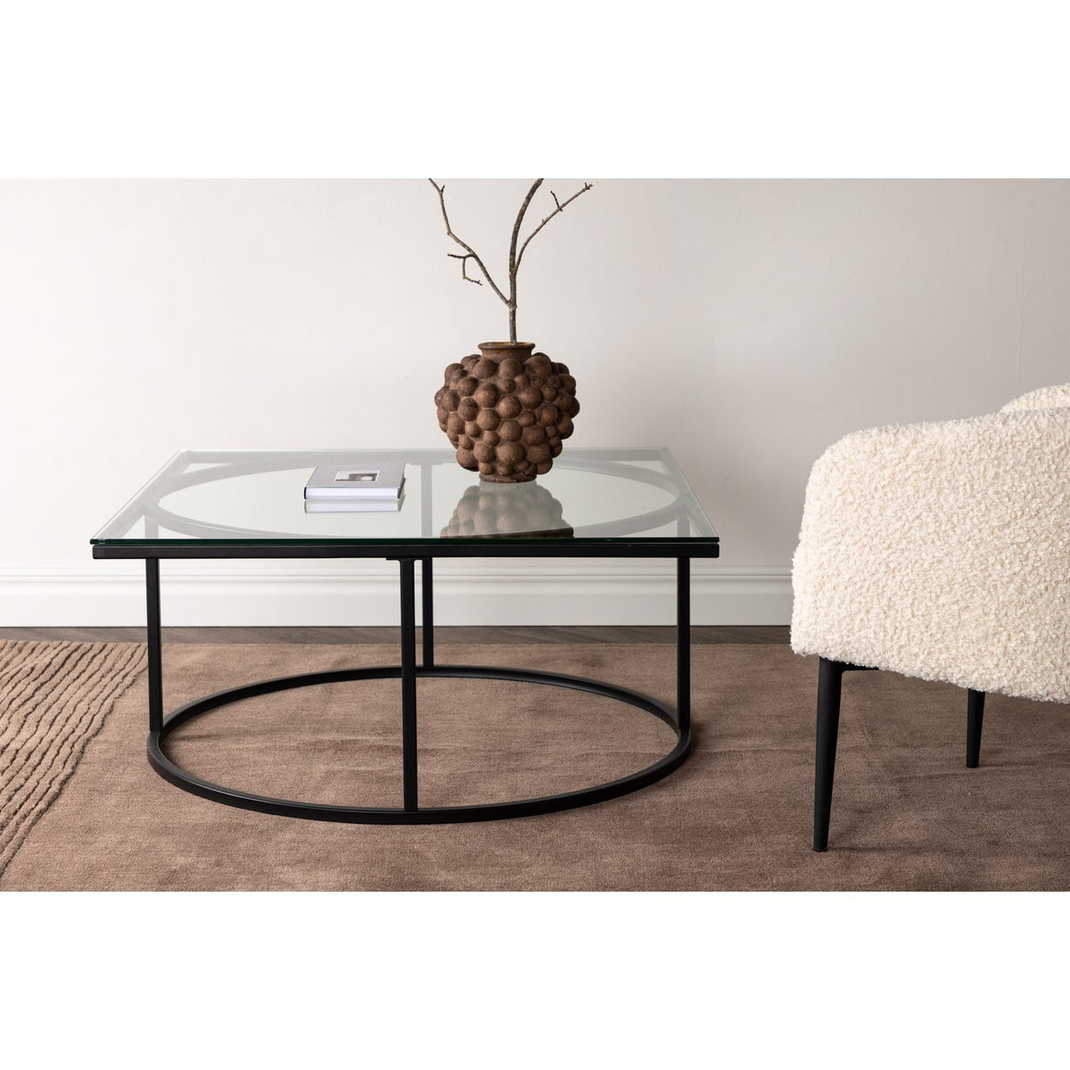 Skanör Soffbord Black, 90 x 90