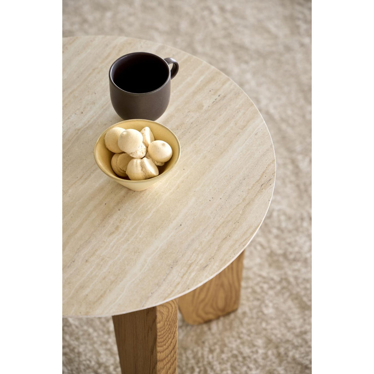 Lunda Sidobord Rund 50 cm