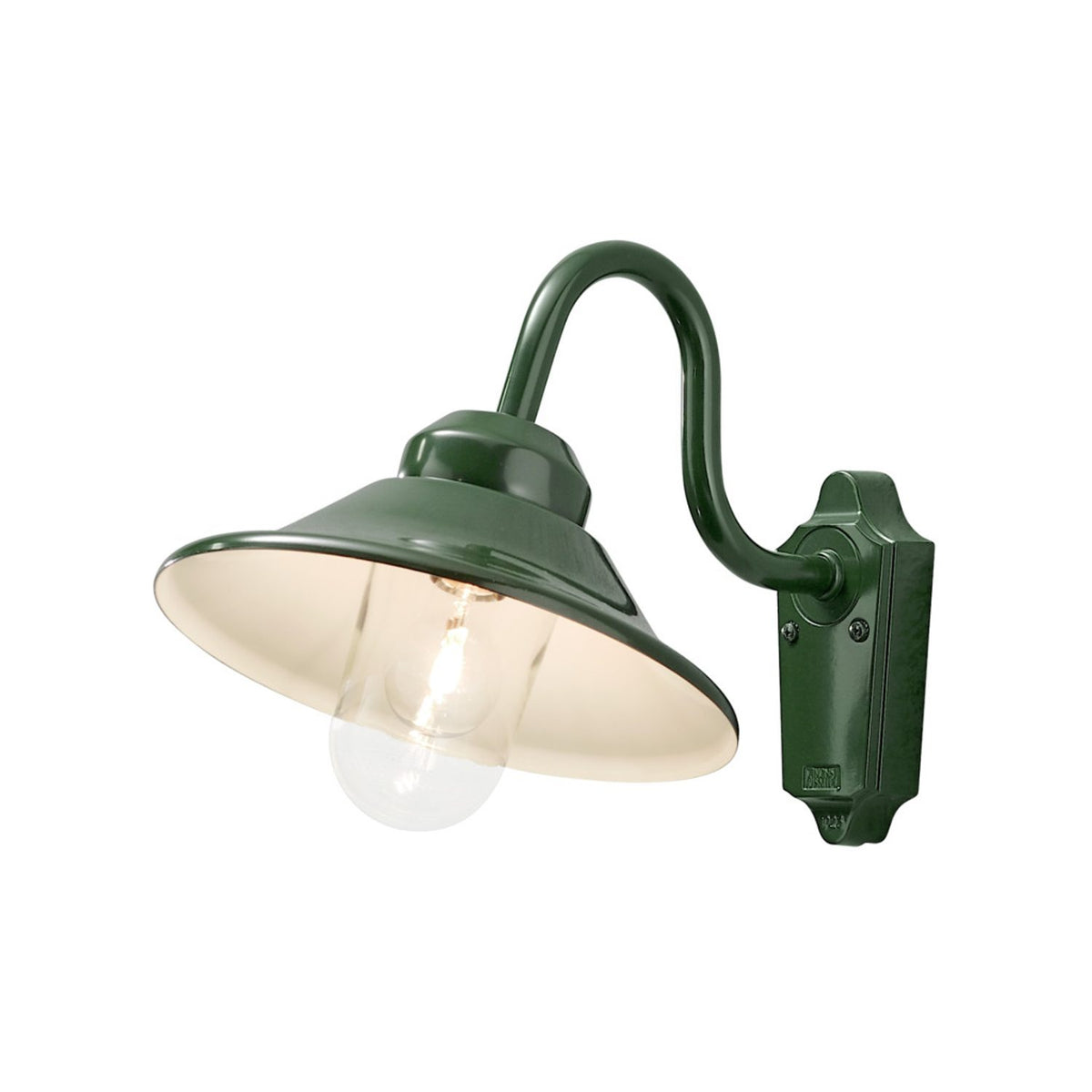 Vega E27 Ner Vägglampa Ute Grön