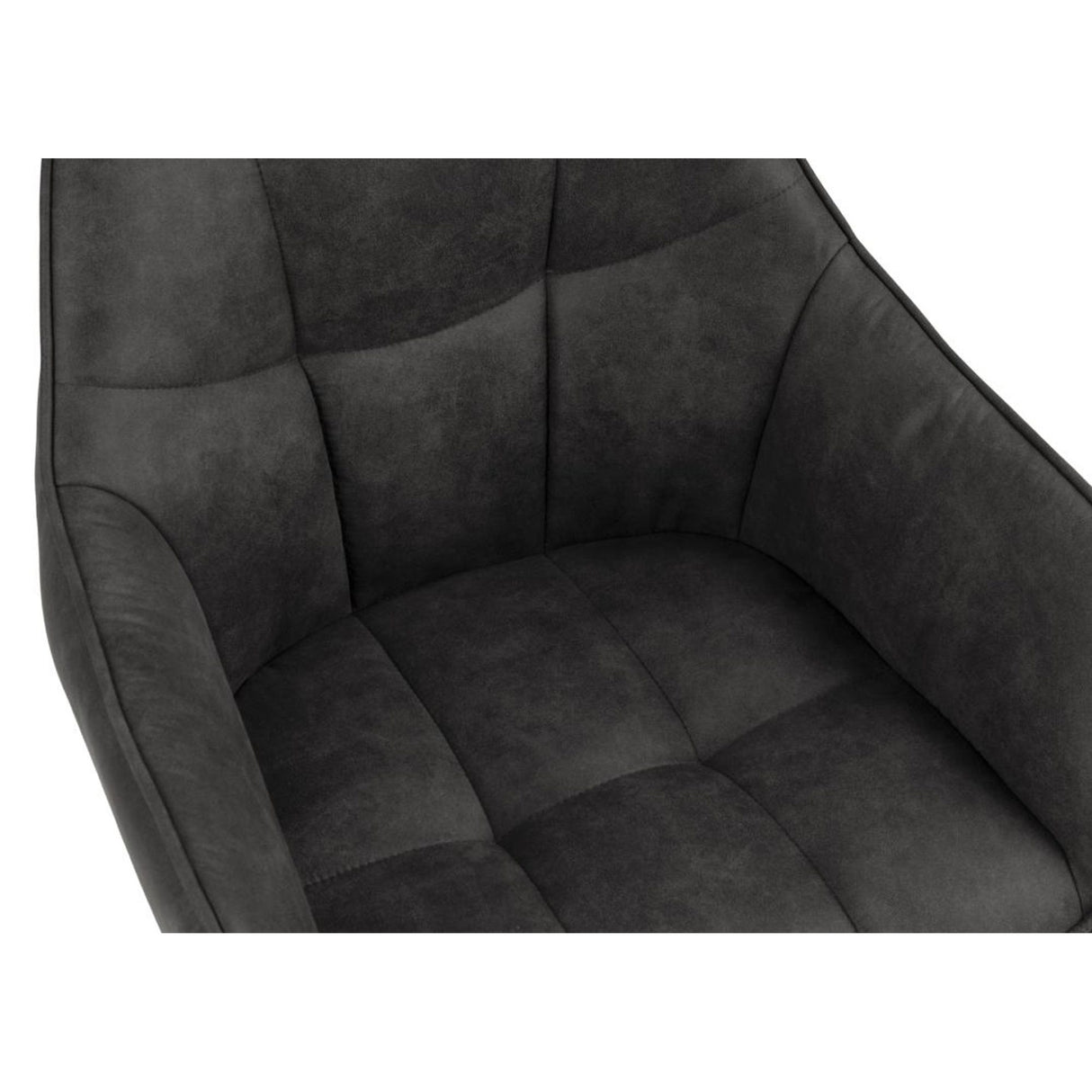 Laval Karmstol Snurr Preston tyg Antracit