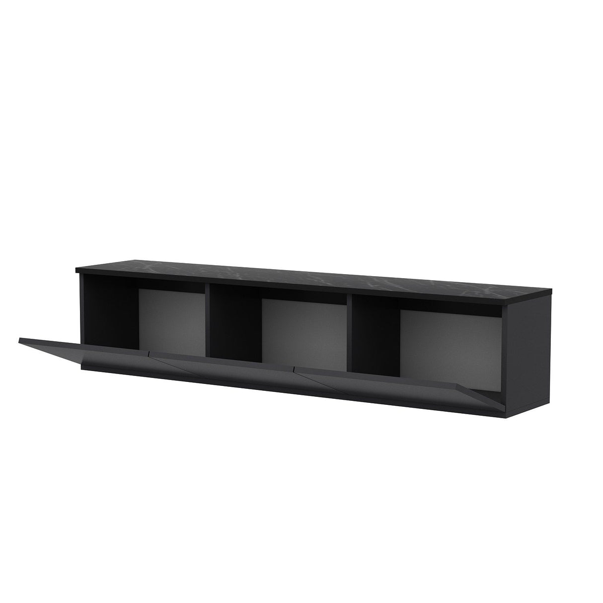 Medellín upplyst (160 x 35 x 32 cm) Antracit TV-bänk