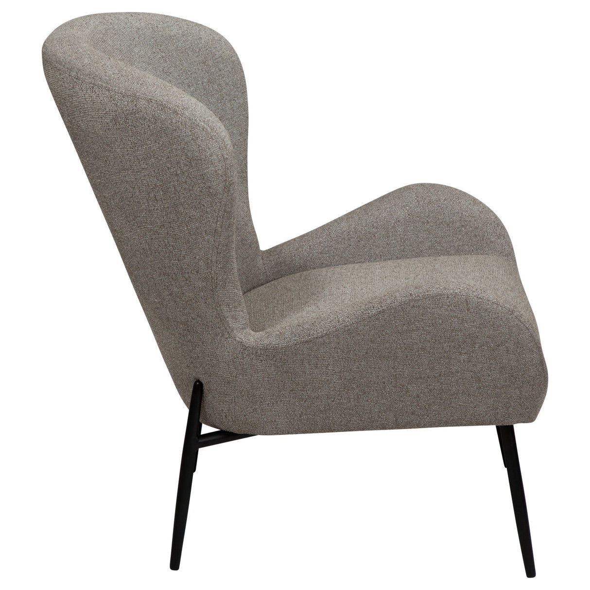 Glam Loungefåtölj Pebble Earth, Black Metal, 85 cm