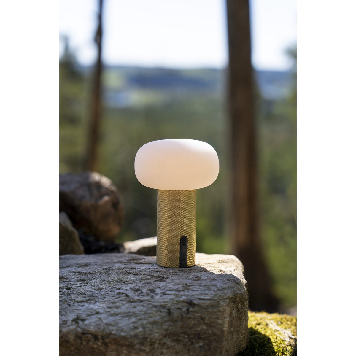 Antibes Mini USB Bordslampa Ute/Inne Mässing