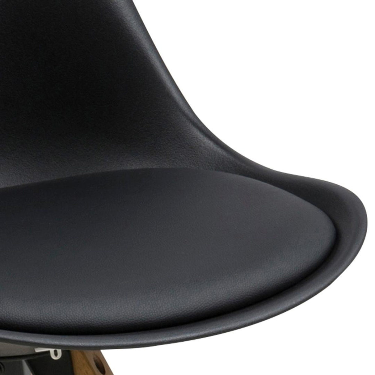 Sento Matstol PU BK Svart/Ek