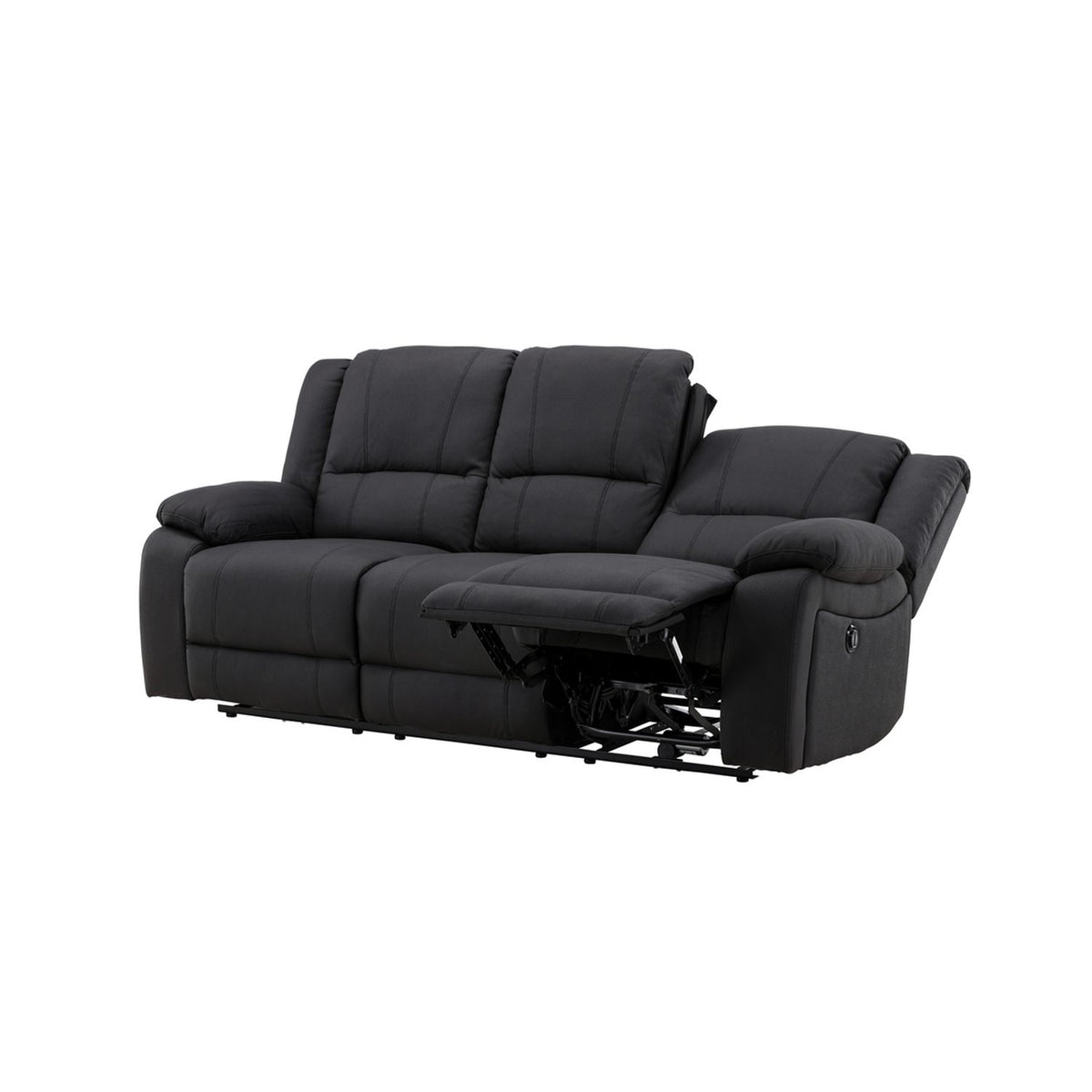 Singapore Reclinersoffa Svart