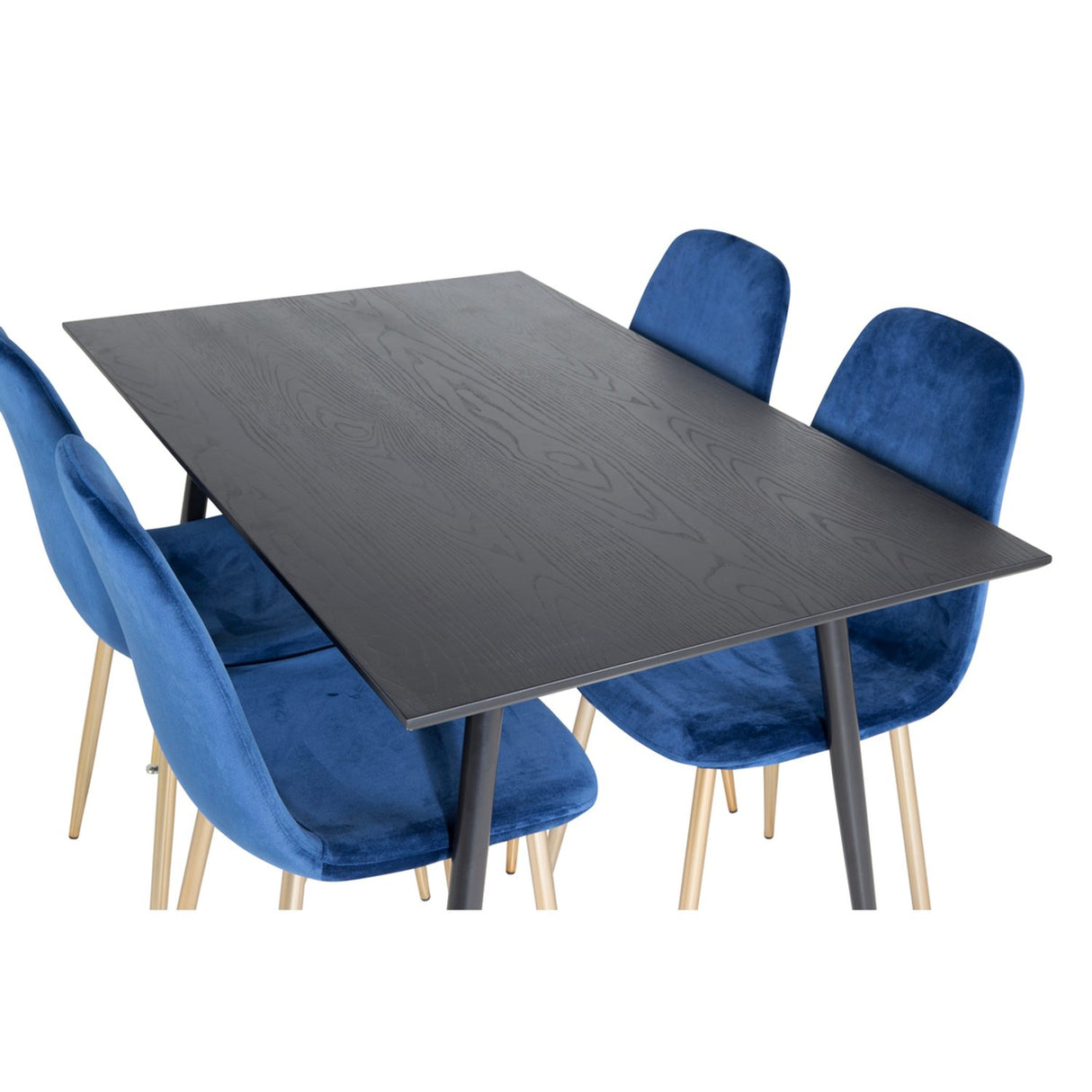 Dipp, Polar Rund matgrupp Blå,Guld, Svart,Guld, 120 x 85