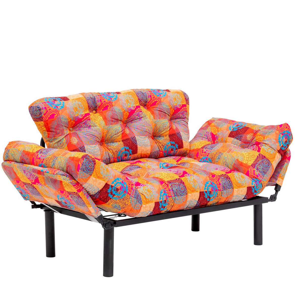 Dakar (155 x 80 x 70 cm) flerfärgad 2-sits bäddsoffa
