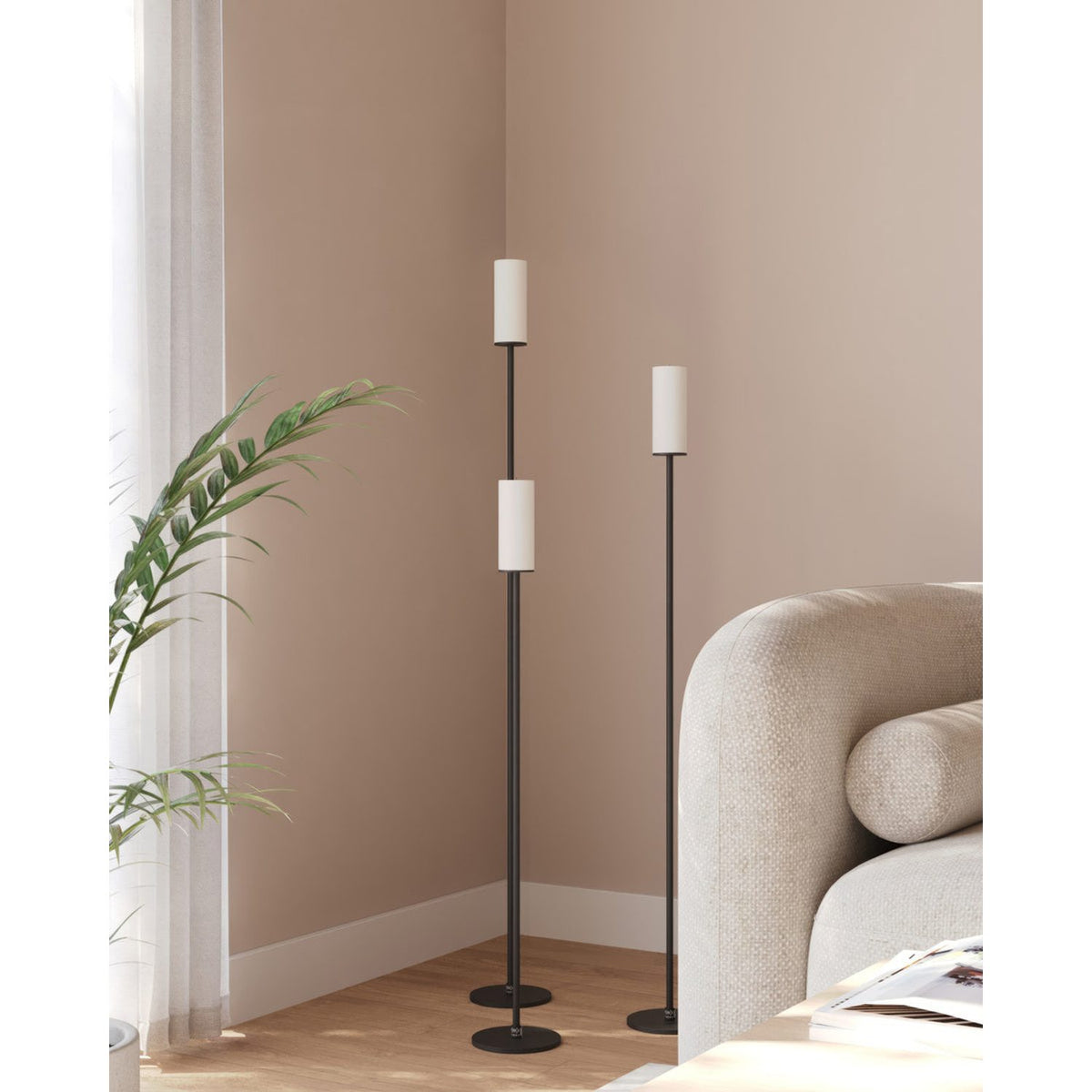 Steel Pillar 100 cm Golvljusstake