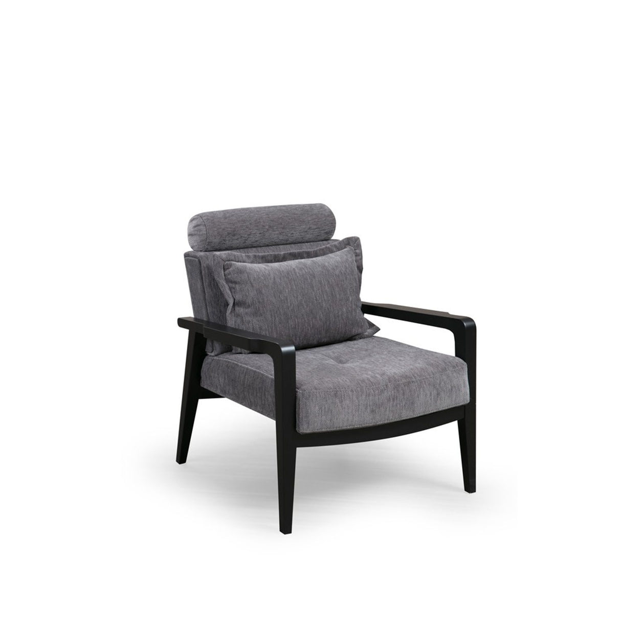 Kigali (77 x 90 x 84 cm) Grå Öronlappsfåtölj