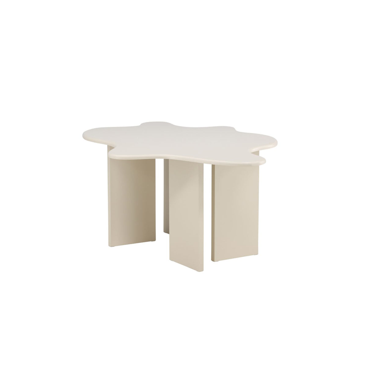 Flower Ovalt matbord Beige