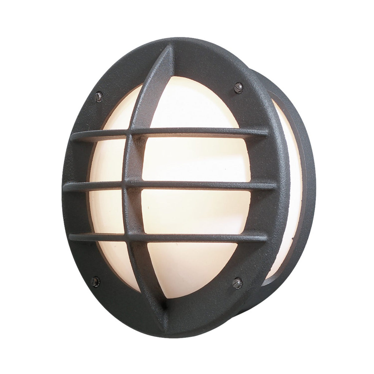Oden E27 Opal Vägglampa Ute Mattsvart