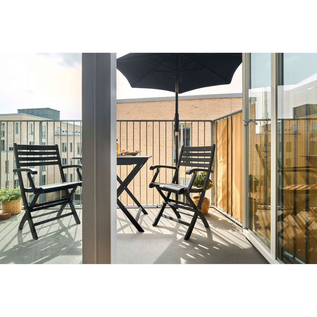 York Trädgårdsstol Matt Svart/Trä