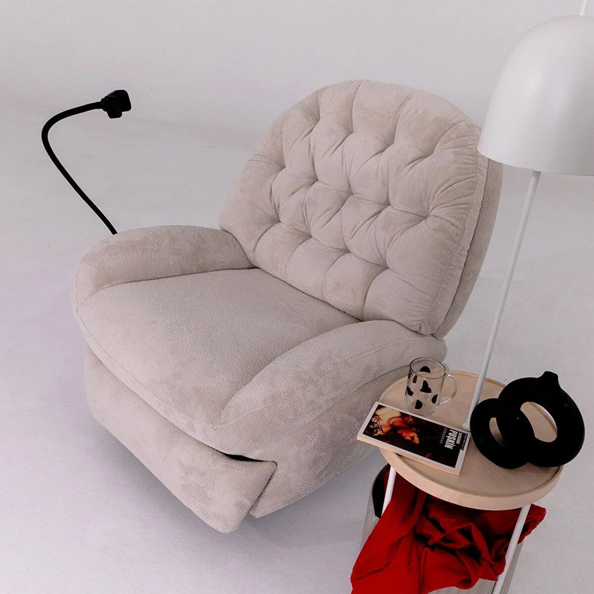 Ellie Electric Reclinerfåtölj Kräm