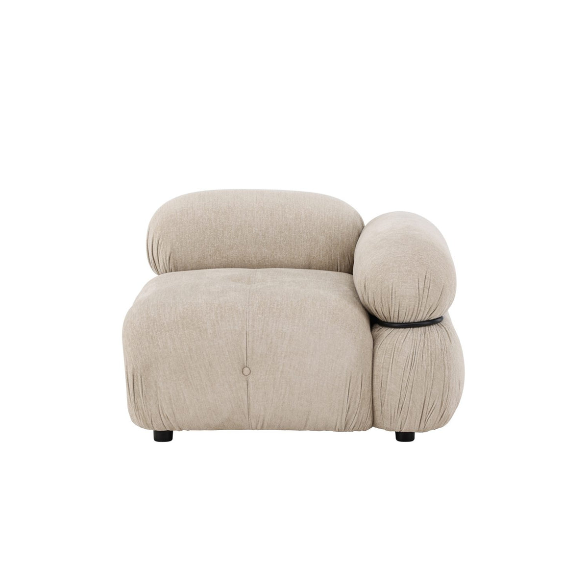 Mika Soffmodul Beige, Vänster Hörndel, Svart