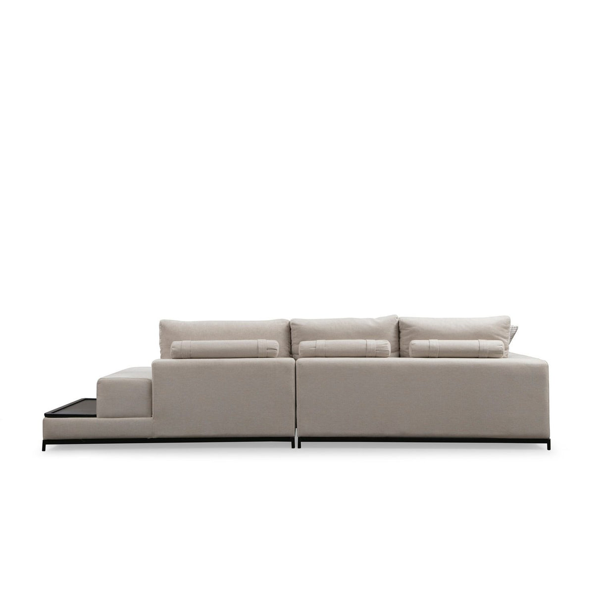 Ghent med sidobord (320 x 102 x 84 cm) Beige 4-sits soffa
