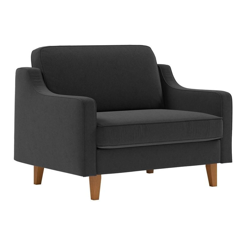 Oslo Loveseat Nattgrå valnöt