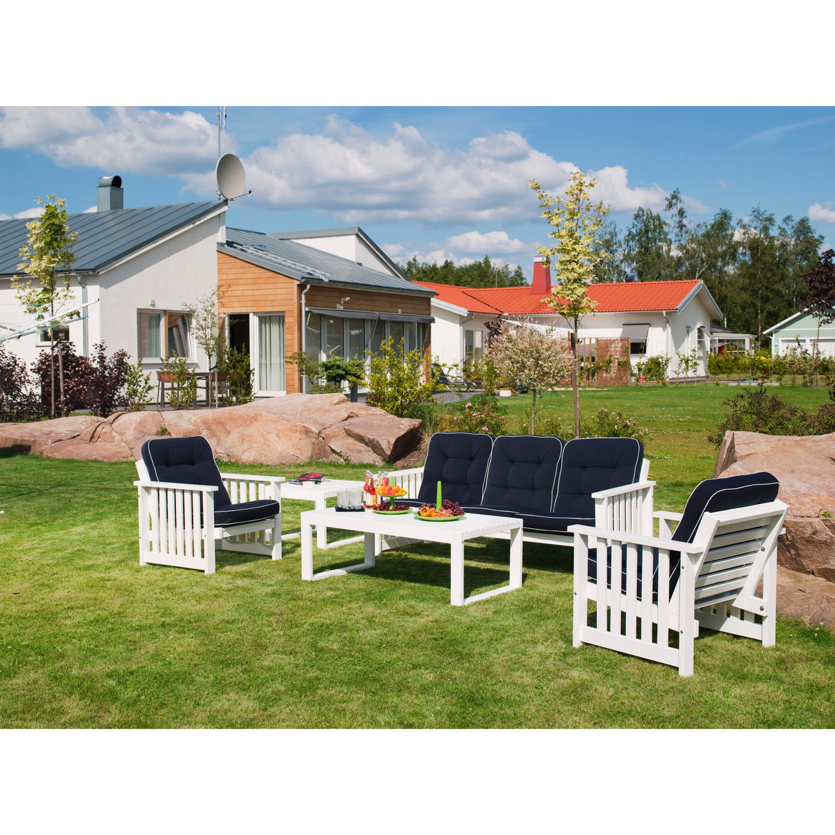 Gotland Utebord 60 x 120 cm Vit