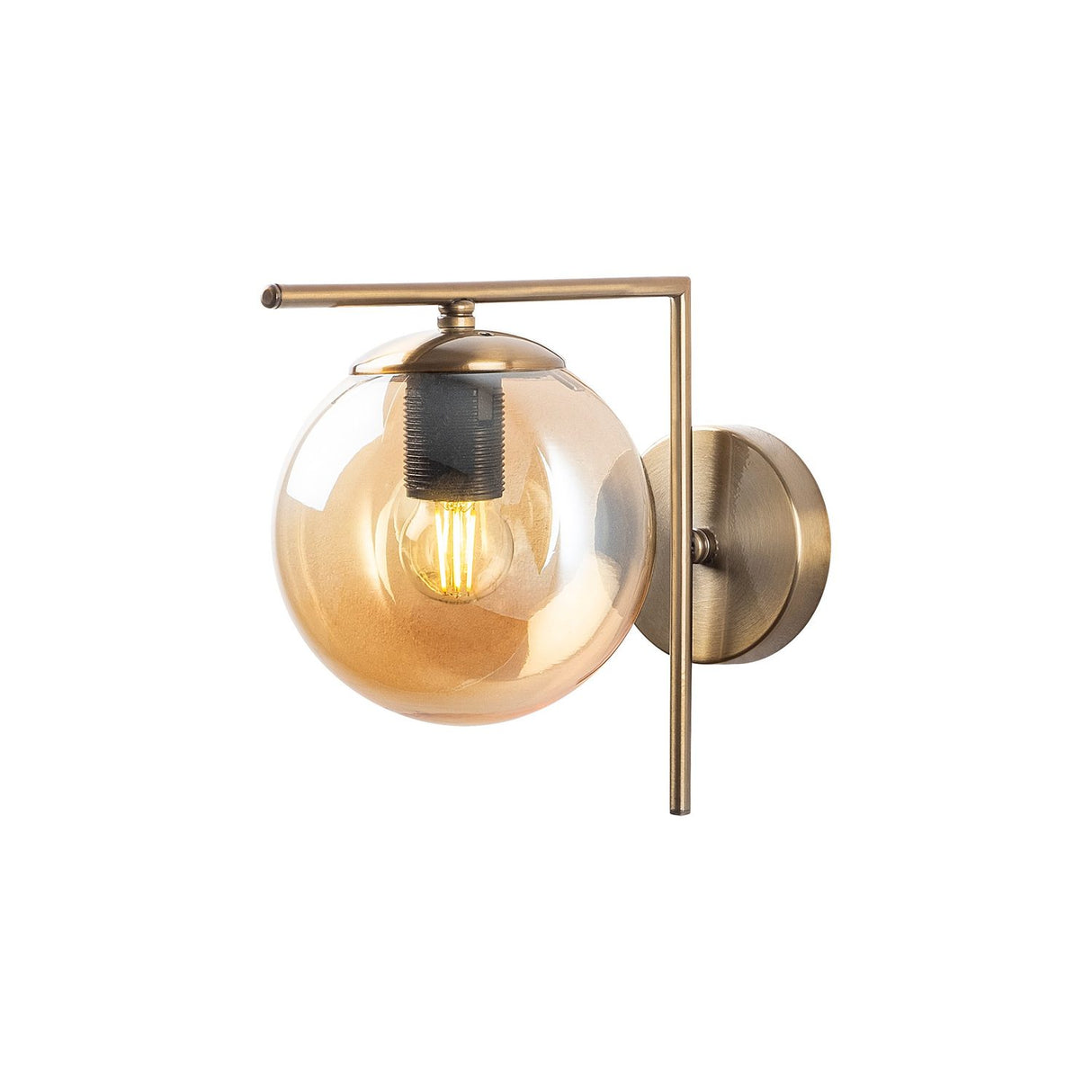 Lucinda Antik Vägglampa Transparent