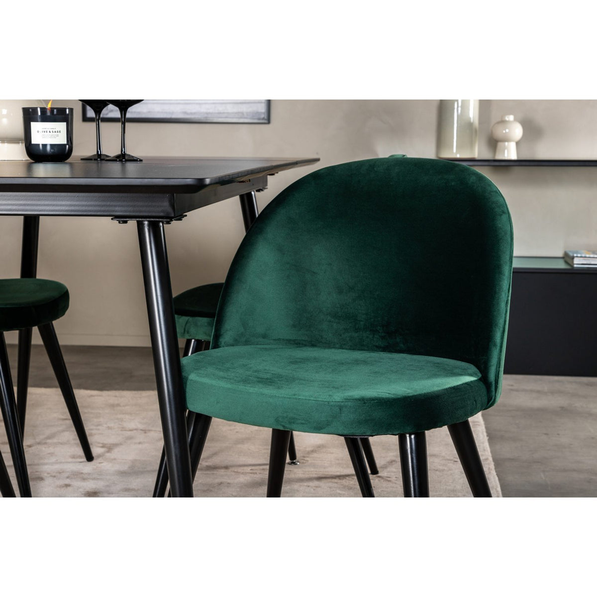 Silar, Velvet Rektangulär matgrupp