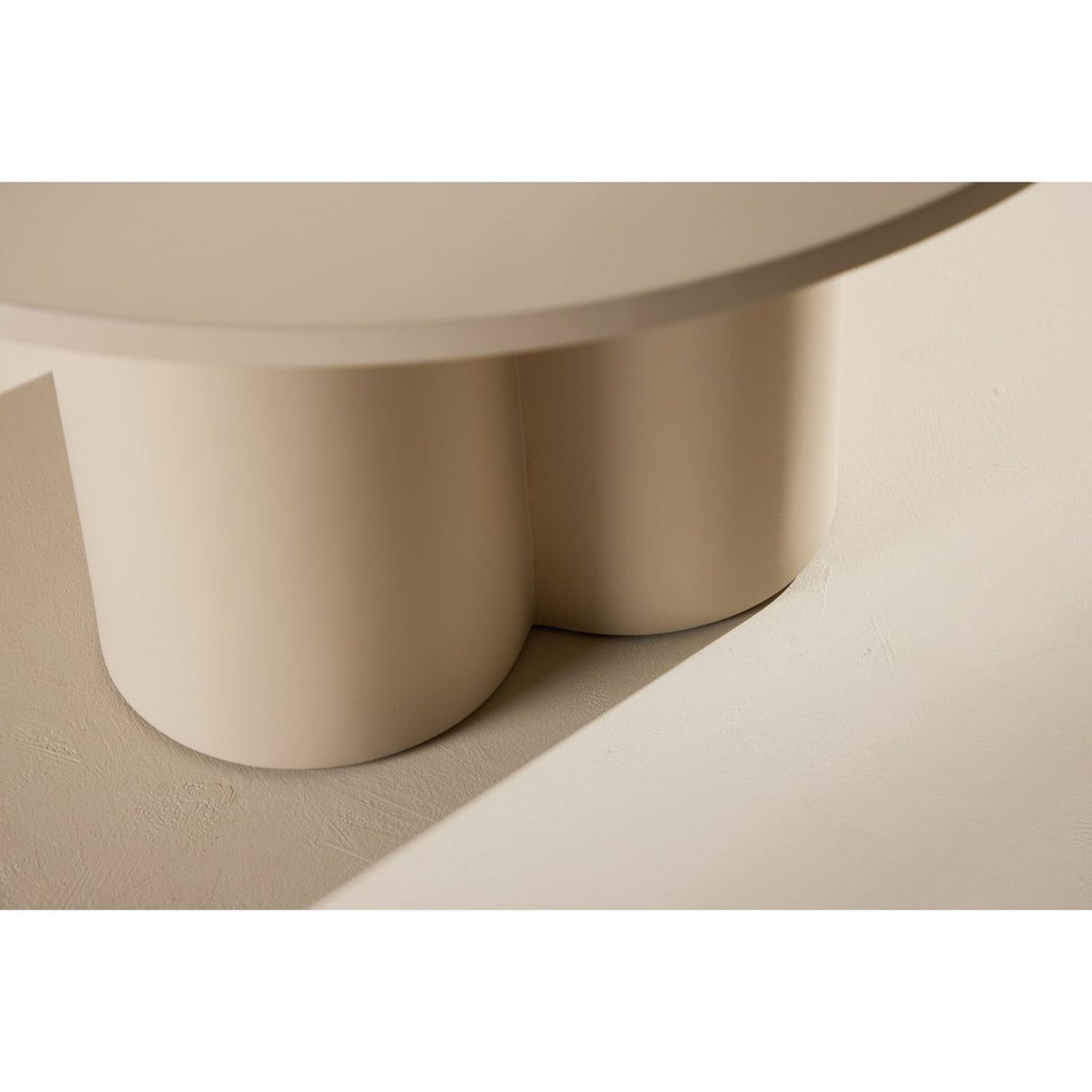 Olivia Soffbord Beige, ⌀80