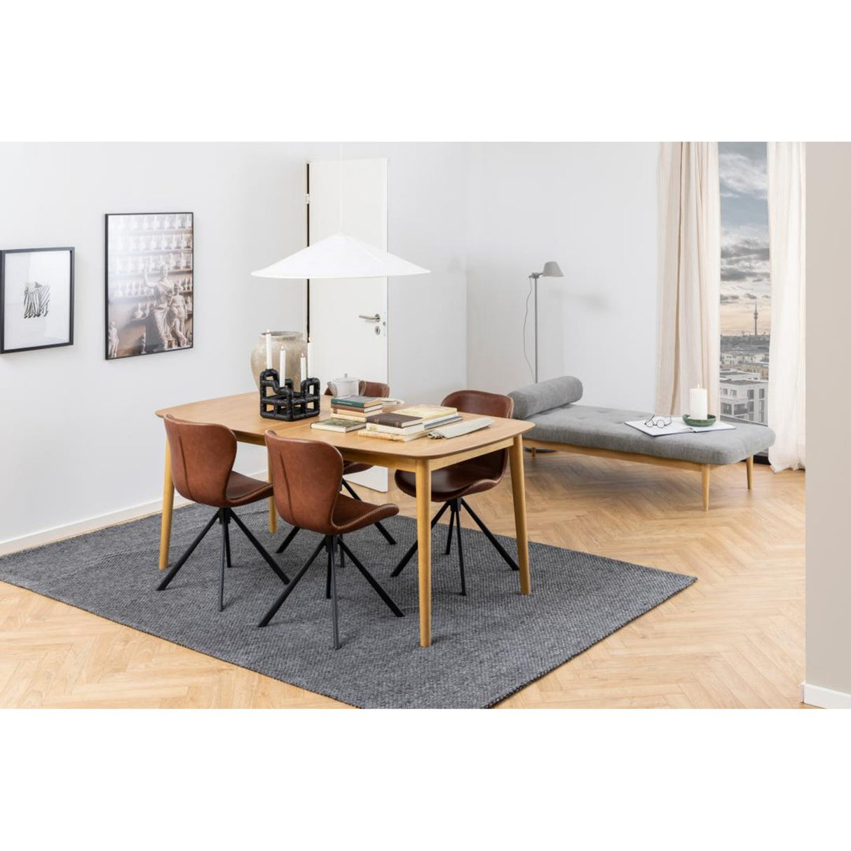 Århus Matbord 90x180-219cm ink. Iläggsskiva Ek