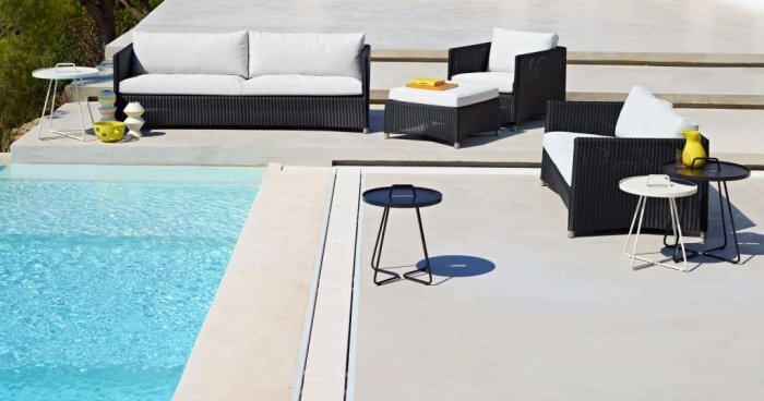 Diamond pall inkl. Sunbrella Natte dyna Grafit